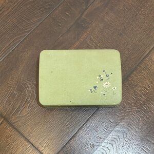 Vintage green jewelry box